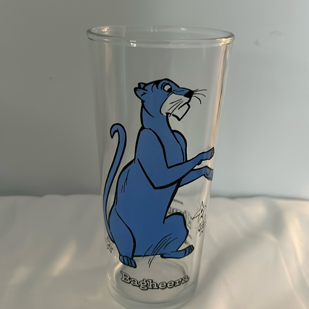 Disney Vintage The Jungle Book Bagheera Glass